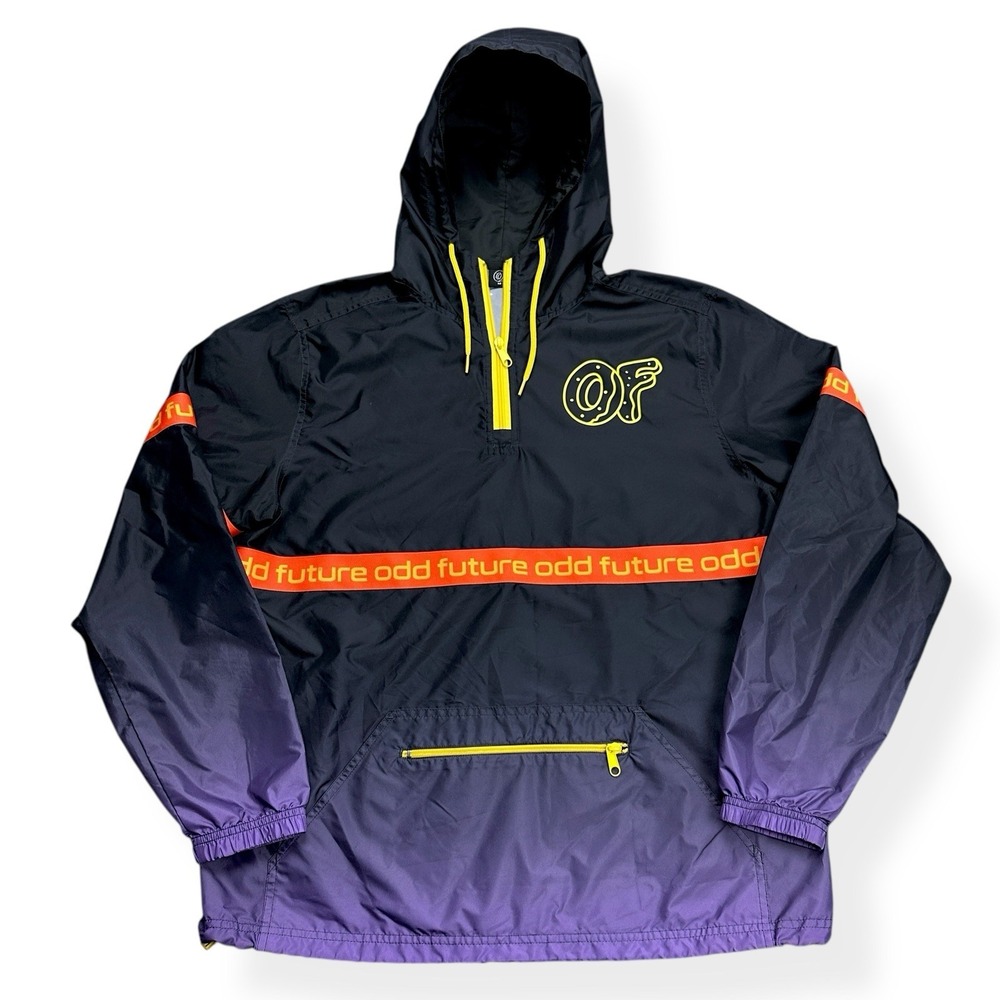 Odd Future‎ Windbreaker Anorak Jacket Men's Size Medium Hooded Tyler The Creator